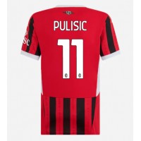 Billiga AC Milan Christian Pulisic #11 Hemma fotbollskläder Dam 2024-25 Kortärmad